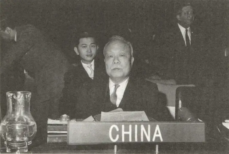 民國46年王雲五先生赴美出席聯合國大會